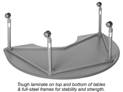 Flex-Space Mobile Group Table&nbsp;- Maple