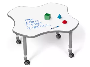 Flex-Space Write&nbsp;& Wipe Mobile Clover Table