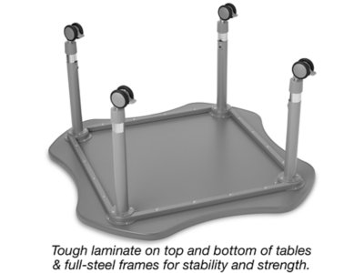Flex-Space Write&nbsp;& Wipe Mobile Clover Table