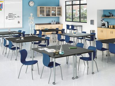 Modern Edge Mobile Standing-Height Science Table