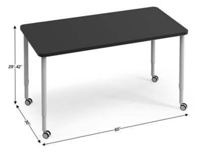 Modern Edge Mobile Standing-Height Science Table