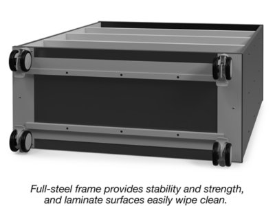 Modern Edge Mobile 4-Shelf All-Purpose Storage Unit