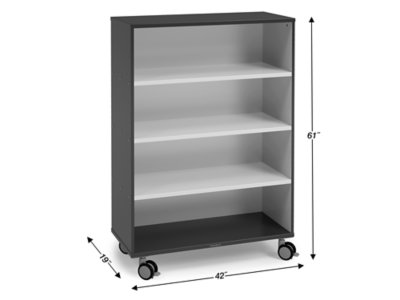 Modern Edge Mobile <span style="white-space: nowrap;">4-Shelf</span> All-Purpose Storage Unit
