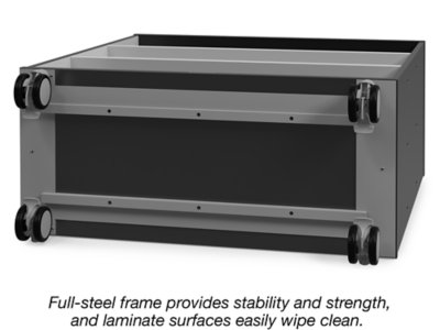 Modern Edge Mobile <span style="white-space: nowrap;">3-Shelf</span> All-Purpose Storage Unit