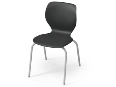 Modern Edge 18" Stacking Chair - Charcoal Gray