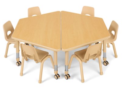 Flex-Space Jr.<sup>®</sup> Mobile Trapezoid Table