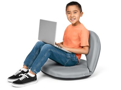 Flex-Space Premium Floor Seat - Gray
