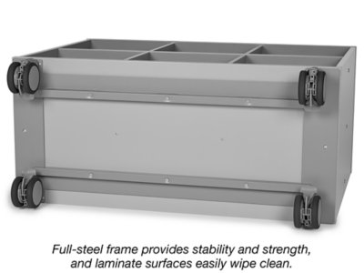 Flex-Space Mobile <span style="white-space: nowrap;">6-Cubby</span> Storage Unit&nbsp;- Gray