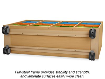 Flex-Space Mobile <span style="white-space: nowrap;">36-Tray</span> Storage Center&nbsp;- Maple