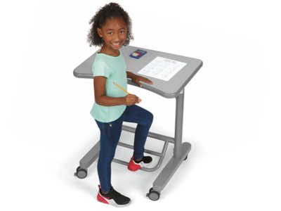 Flex-Space Mobile Standing Desk&nbsp;- Gray