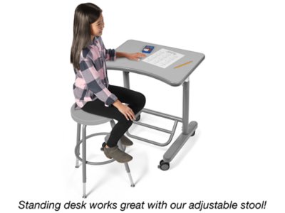 Flex-Space Mobile Standing Desk&nbsp;- Gray