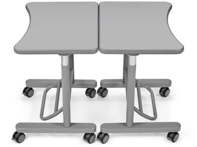 Flex-Space Mobile Standing Desk&nbsp;- Gray