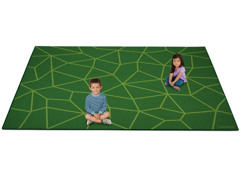 Just Like Home® Natural Mosaic Rectangular Carpets at Lakeshore Learning