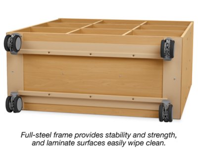 Flex-Space Mobile <span style="white-space: nowrap;">9-Cubby</span> Storage Unit&nbsp;- Maple