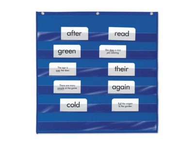 Heavy-Duty Small Pocket Chart - Blue at Lakeshore Learning
