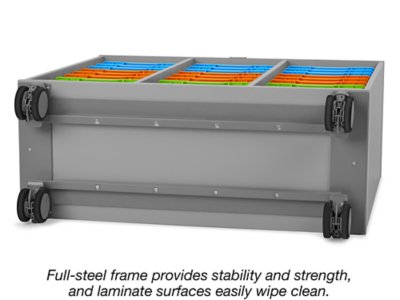 Flex-Space Mobile <span style="white-space: nowrap;">27-Tray</span> Storage Center&nbsp;- Gray