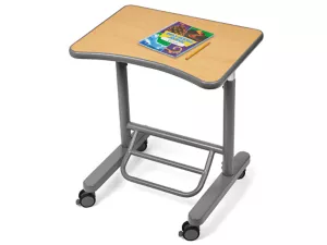 Flex-Space Mobile Standing Desk&nbsp;- Maple