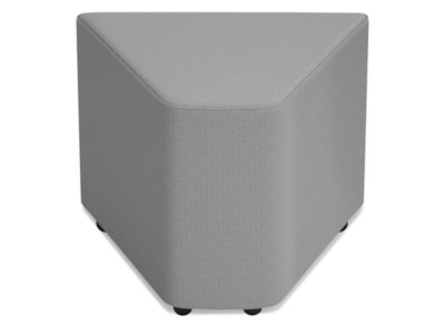 Modern Edge Mobile Wedge Lounge Seat - Slate Gray