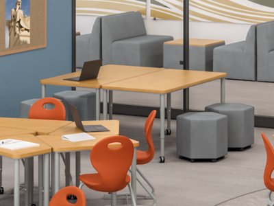 Modern Edge Mobile Hex Lounge Seat at Lakeshore Learning