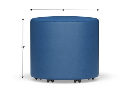 Modern Edge Mobile Round Lounge Seat - Midnight Blue