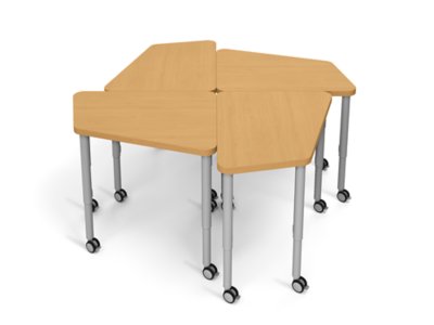 Modern Edge Mobile Mosaic Student Desk