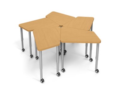 Modern Edge Mobile Mosaic Student Desk