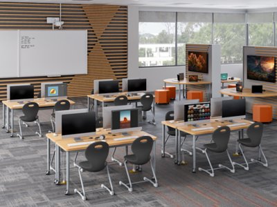 Modern Edge Mobile Media Table
