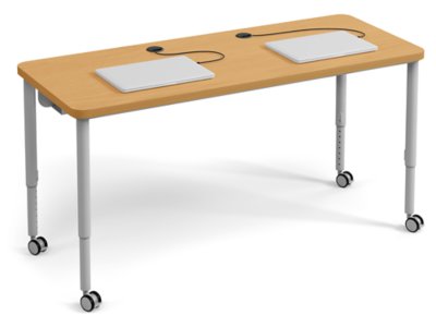 Modern Edge Mobile Media Table