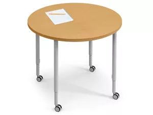 Modern Edge Mobile Standing-Height Round Tables