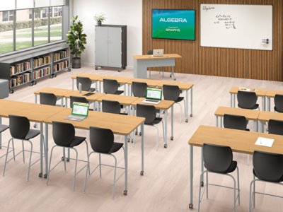 Modern Edge Mobile Teacher Desk