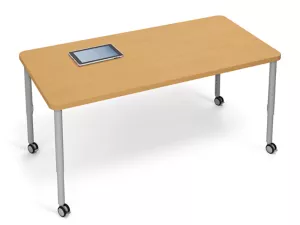 Modern Edge Mobile Rectangular Tables