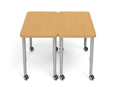 Modern Edge Mobile Student Desks with Book Box
