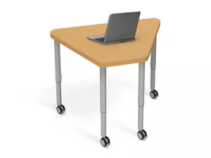 Modern Edge Mobile Trapezoid Student Desk