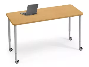 Modern Edge Mobile Standing-Height Rectangular Tables
