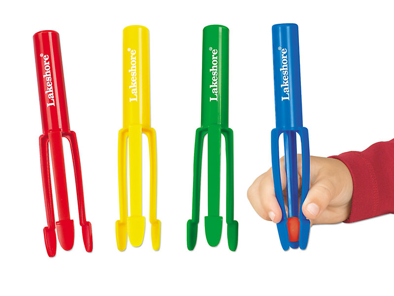3 CHUNKY Safety Plastic Tweezers for Children - Fine Motor Tools