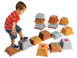 Giant Number Stepping-Stones