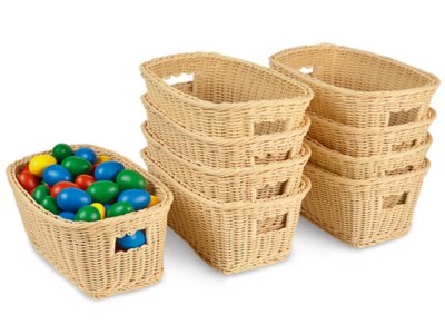 Dishwasher-Safe Plastic Baskets - Set of 3 at Lakeshore Learning