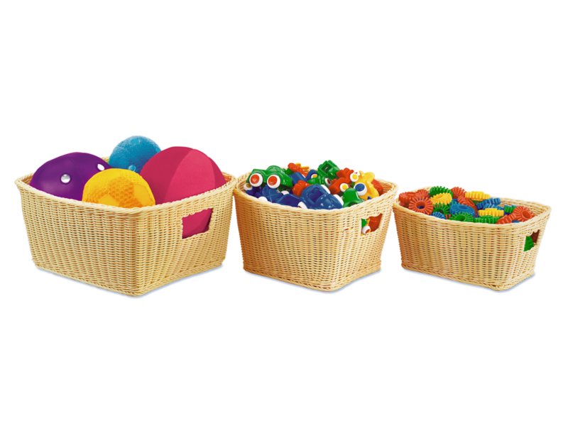 Dishwasher-Safe Plastic Baskets - Set of 2 at Lakeshore Learning