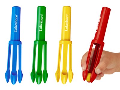 Lakeshore Easy-Grip Safety Tweezers - Set of 12