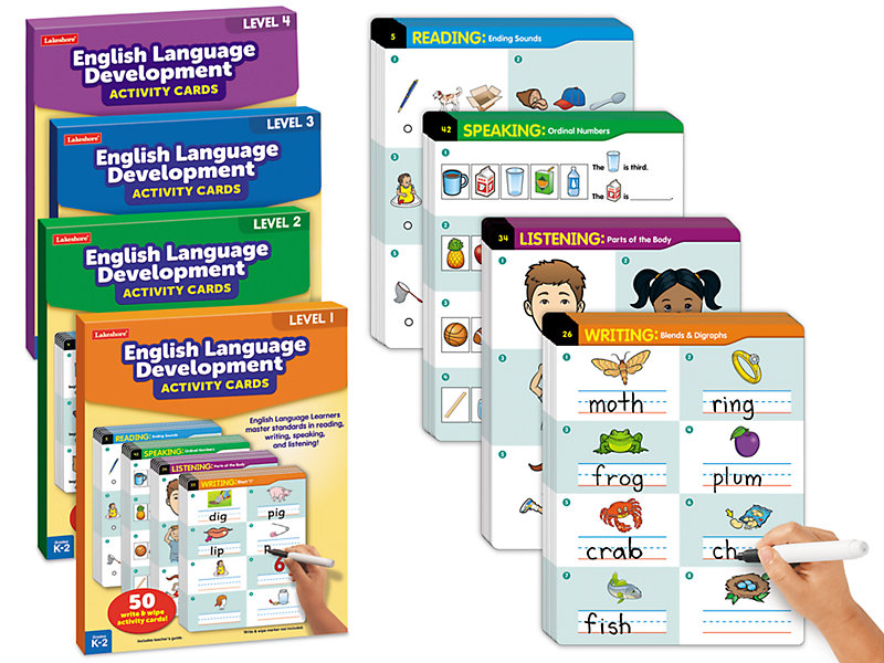 English Language Development Activity Cards - Set Lakeshore Learning