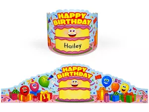 Smiling Cake Birthday Crowns