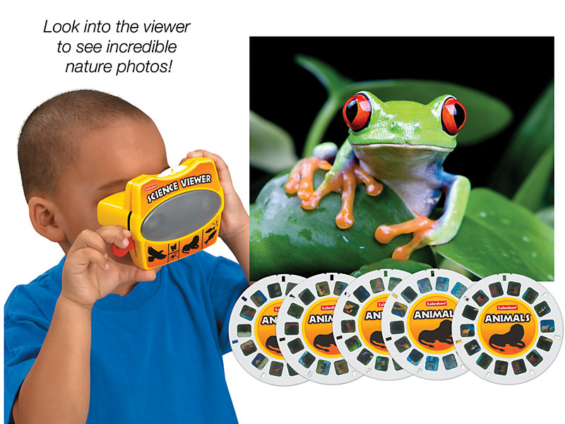 Lakeshore science viewer with focus wheel and 5 photo discs Spiders Insects 