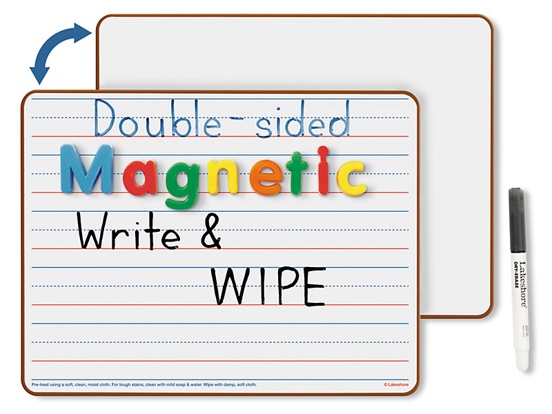 Magnetic  White Board Dry Wipe Drawing Board Double Sided Dry Erase Board 