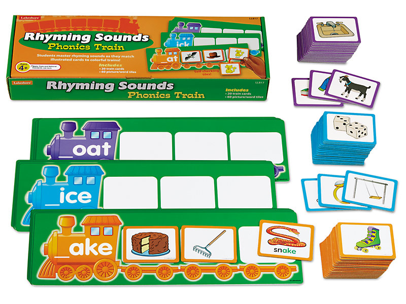 Rhyming Pictures Phonics File Folder Games Literacy Centers Pencil & Paper 