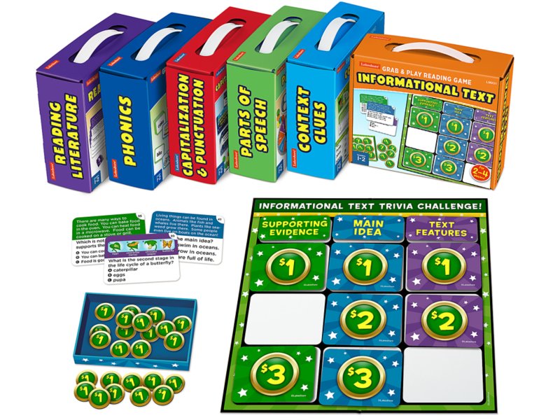 Lakeshore VOCABULARY PRACTICE QUIZ CARDS - Ages 8+ - Complete Set