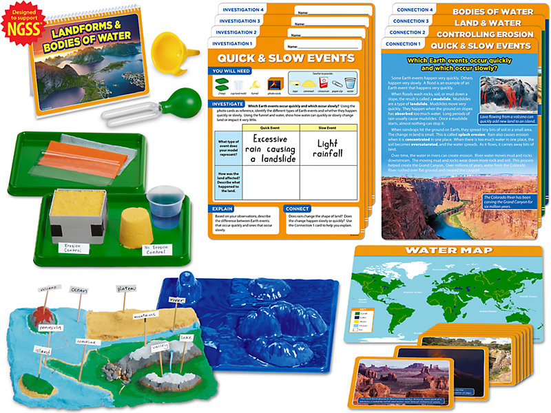 Meet the Standards Landforms & Erosion Kit - Gr. 2 at Lakeshore Learning