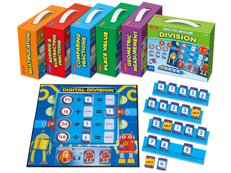 Grab & Play Math Games - Gr. 3-4 - Complete Set At Lakeshore Learning