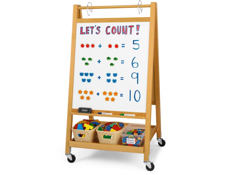 Toddler Heavy-Duty Hardwood Easel at Lakeshore Learning