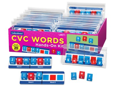 CVC Words Hands-On Teaching Kit at Lakeshore Learning