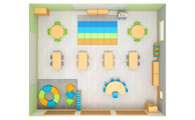 Lower Elementary Classroom Layout | Lakeshore® Furniture